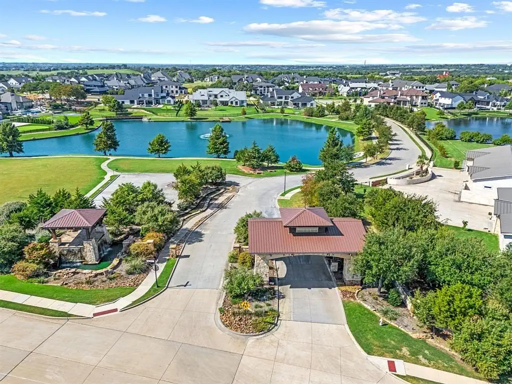 Crew members finishing a commercial concrete pour in Heath, TX.