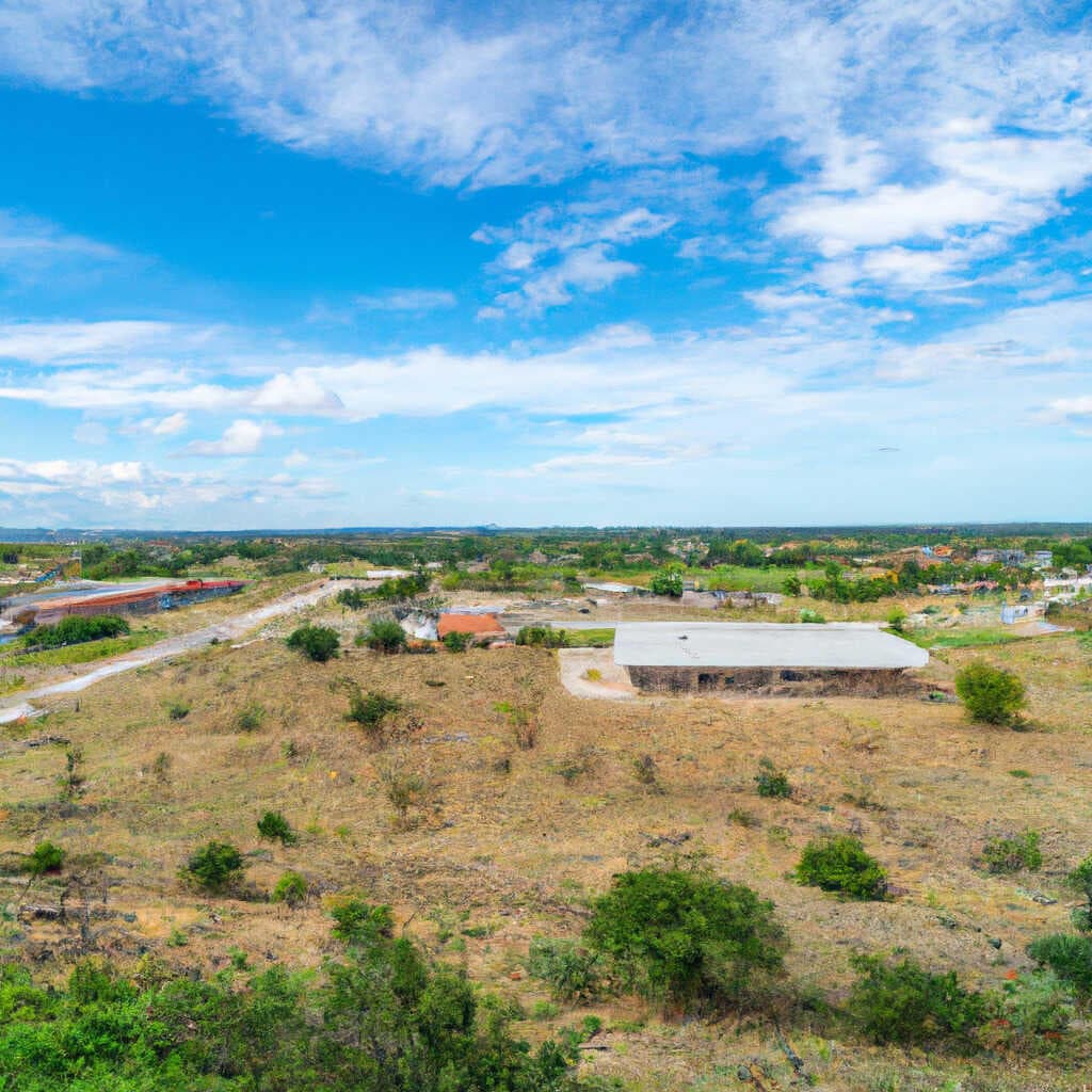 Crew members finishing a commercial concrete pour in Joshua, TX.