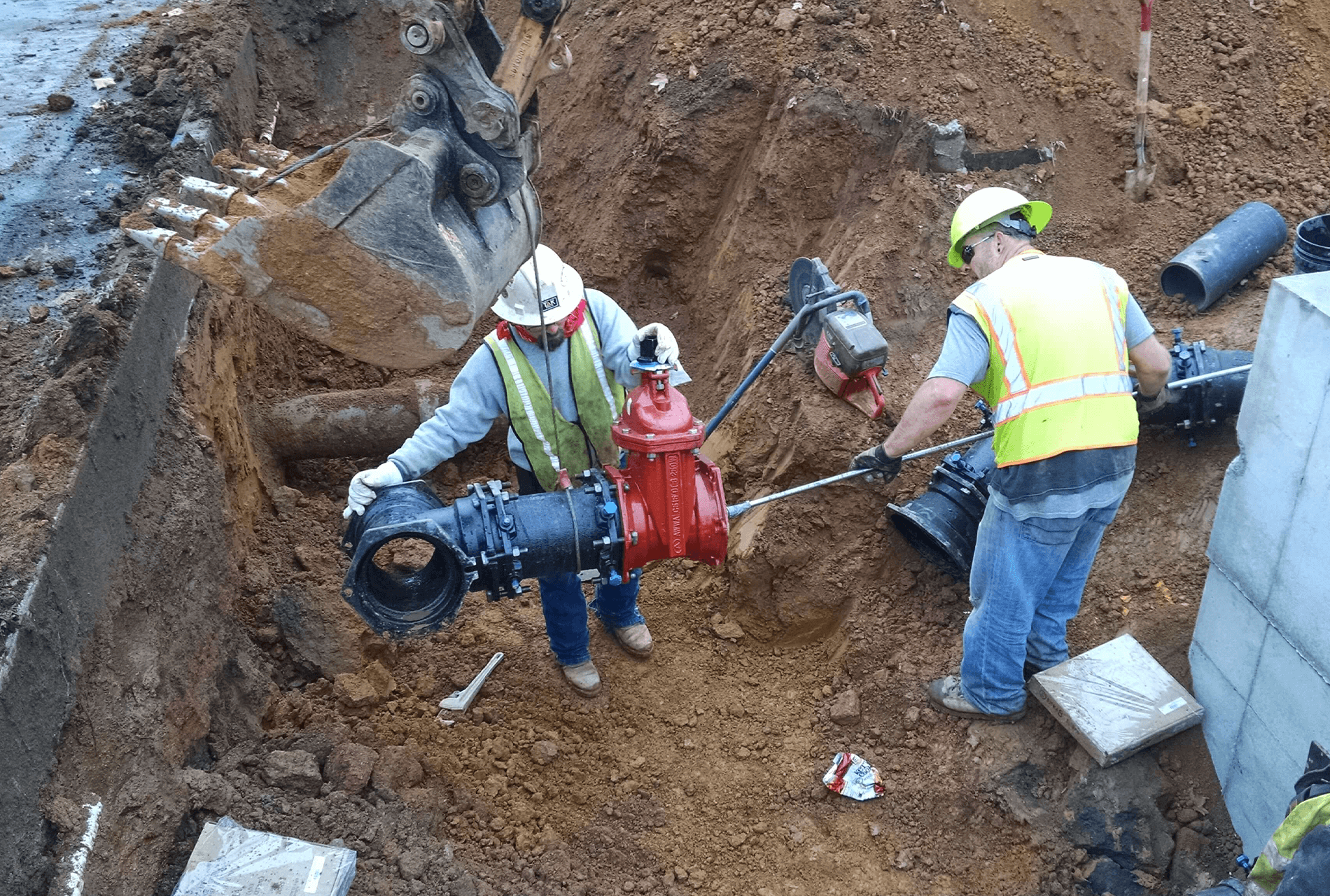 Professional utility installation services by experienced concrete crews in Euless, TX.